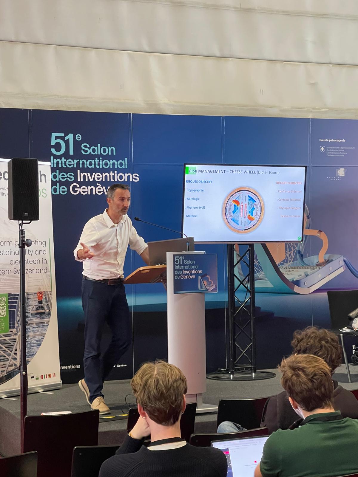 Didier Faure en conférence au Salon International des Inventions de Genève